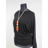 Bluzka Nikita - maxi kimono z przymarszczonym dekoltem